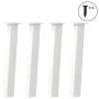 Patas para mesa de centro 4 uds acero blanco 72 cm de , Patas para mesas - Ref: Foro24-4012505, Precio: 84,06 €, Descuento: %