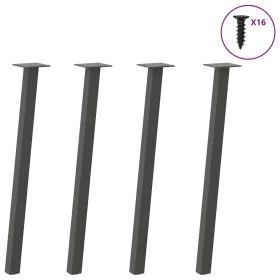 Patas para mesa de centro 4 uds acero antracita 72 cm de , Patas para mesas - Ref: Foro24-4012494, Precio: 56,28 €, Descuento: %
