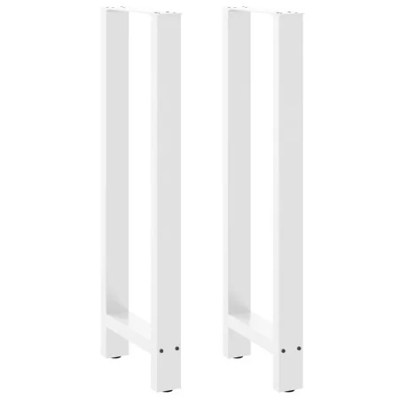 Patas de mesa de centro acero blanco 2 uds 40x(110-111) cm de , Patas para mesas - Ref: Foro24-4013349, Precio: 107,59 €, Des...