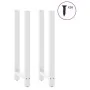 Patas de mesa de centro acero blanco 2 uds 40x(110-111) cm de , Patas para mesas - Ref: Foro24-4013349, Precio: 107,59 €, Des...