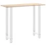 Patas de mesa de centro acero blanco 2 uds 40x(110-111) cm de , Patas para mesas - Ref: Foro24-4013349, Precio: 107,59 €, Des...