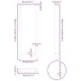 Patas de mesa de centro acero blanco 2 uds 40x(110-111) cm de , Patas para mesas - Ref: Foro24-4013349, Precio: 107,59 €, Des...