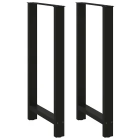Patas de mesa de centro acero negro 2 uds 60x(110-111) cm de , Patas para mesas - Ref: Foro24-4013356, Precio: 161,32 €, Desc...