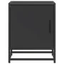 Mesita de noche madera ingeniería negro 40x31x50 cm metal by , Nightstands - Ref: Foro24-848709, Price: 38,49 €, Discount: %