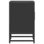 Mesita de noche madera ingeniería negro 40x31x50 cm metal by , Nightstands - Ref: Foro24-848709, Price: 38,49 €, Discount: %