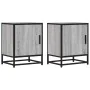 Mesitas noche 2 uds madera ingeniería gris sonoma 40x31x50 cm de , Mesitas de noche - Ref: Foro24-848716, Precio: 66,96 €, De...