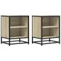Mesitas noche 2uds madera ingeniería roble sonoma 40x31x50cm de , Mesitas de noche - Ref: Foro24-848702, Precio: 61,92 €, Des...