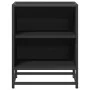 Mesitas de noche 2uds madera ingeniería negro 40x31x50 cm metal by , Nightstands - Ref: Foro24-848700, Price: 63,77 €, Discou...