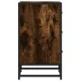 Mesita noche madera ingeniería roble ahumado 40x34,5x60cm metal de , Mesitas de noche - Ref: Foro24-848721, Precio: 60,54 €, ...