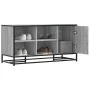 Banco zapatero madera de ingeniería gris sonoma 100x40x53,5 cm by , Benches for halls and storage - Ref: Foro24-849217, Price...