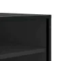 Banco zapatero madera de ingeniería y metal negro 84x40x53,5 cm de , Bancos para recibidores y almacenamiento - Ref: Foro24-8...