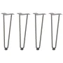 Patas mesa tipo horquilla 4uds acero macizo acero natural 42 cm de , Patas para mesas - Ref: Foro24-4012423, Precio: 46,49 €,...