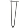 Patas mesa tipo horquilla 4uds acero macizo acero natural 42 cm de , Patas para mesas - Ref: Foro24-4012423, Precio: 46,49 €,...