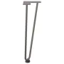Patas mesa tipo horquilla 4uds acero macizo acero natural 42 cm de , Patas para mesas - Ref: Foro24-4012423, Precio: 46,49 €,...