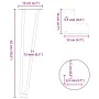 Patas mesa tipo horquilla 4uds acero macizo acero natural 42 cm de , Patas para mesas - Ref: Foro24-4012423, Precio: 46,49 €,...