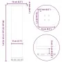 Patas para mesa de centro 4 uds acero acero natural 30-32 cm de , Patas para mesas - Ref: Foro24-4012463, Precio: 65,81 €, De...