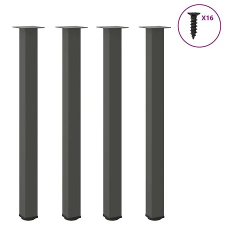 Patas para mesa de centro 4 uds acero antracita 110-112 cm de , Patas para mesas - Ref: Foro24-4012482, Precio: 114,93 €, Des...