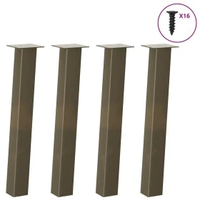 Patas para mesa de centro 4 uds acero acero natural 72 cm by , Table legs - Ref: Foro24-4012507, Price: 84,10 €, Discount: %