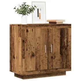 Aparador de madera contrachapada envejecida 80x40x75 cm de , Aparadores - Ref: Foro24-856862, Precio: 86,76 €, Descuento: %