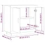 Aparador de madera contrachapada envejecida 80x40x75 cm de , Aparadores - Ref: Foro24-856862, Precio: 86,76 €, Descuento: %