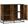 Aparador madera de ingeniería roble ahumado 92x35x76 cm de , Aparadores - Ref: Foro24-849021, Precio: 108,62 €, Descuento: %