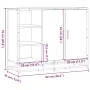 Aparador madera de ingeniería roble ahumado 92x35x76 cm de , Aparadores - Ref: Foro24-849021, Precio: 108,62 €, Descuento: %