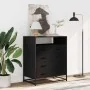 Cajonera de madera contrachapada negro 70x41x83,5 cm de , Cajoneras - Ref: Foro24-849089, Precio: 120,73 €, Descuento: %