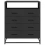 Cajonera de madera contrachapada negro 70x41x83,5 cm de , Cajoneras - Ref: Foro24-849089, Precio: 120,73 €, Descuento: %