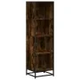 Estantería madera ingeniería color roble ahumado 40x35x139 cm de , Librerías y estanterías - Ref: Foro24-849126, Precio: 82,4...