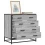 Cajonera de madera contrachapada gris sonoma 70x41x70 cm de , Cajoneras - Ref: Foro24-849082, Precio: 113,63 €, Descuento: %