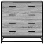Cajonera de madera contrachapada gris sonoma 70x41x70 cm de , Cajoneras - Ref: Foro24-849082, Precio: 113,63 €, Descuento: %