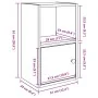 Estantería de madera de ingeniería gris sonoma 31x24x52 cm de , Librerías y estanterías - Ref: Foro24-860324, Precio: 36,17 €...
