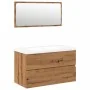 Juego de muebles de baño madera contrachapada artesanal roble de , Muebles de baño - Ref: Foro24-3328930, Precio: 229,04 €, D...