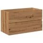 Juego de muebles de baño madera contrachapada artesanal roble de , Muebles de baño - Ref: Foro24-3328930, Precio: 229,04 €, D...