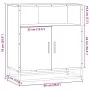 Aparador madera ingeniería roble Sonoma 68x35x76 cm de , Aparadores - Ref: Foro24-849000, Precio: 90,22 €, Descuento: %