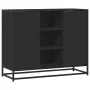 Aparador de madera de ingeniería negro 92x35x76 cm de , Aparadores - Ref: Foro24-849014, Precio: 87,73 €, Descuento: %