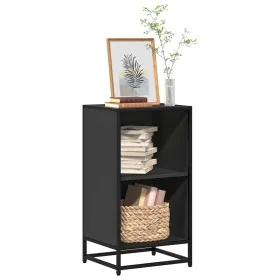 Estantería madera ingeniería negra 40x35x76 cm de , Librerías y estanterías - Ref: Foro24-849094, Precio: 62,73 €, Descuento: %