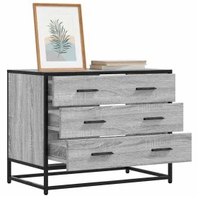 Cajonera de madera contrachapada gris sonoma 70x41x56 cm by , Drawers - Ref: Foro24-849077, Price: 96,67 €, Discount: %