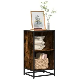 Estantería madera ingeniería color roble ahumado 40x35x76 cm de , Librerías y estanterías - Ref: Foro24-849096, Precio: 58,46...