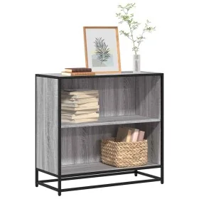 Estantería madera de ingeniería color gris sonoma 80,5x35x76 cm de , Librerías y estanterías - Ref: Foro24-849107, Precio: 86...