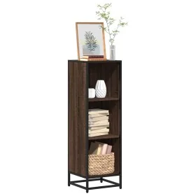 Estantería madera de ingeniería marrón roble 33,5x33x107,5 cm de , Librerías y estanterías - Ref: Foro24-849158, Precio: 75,4...