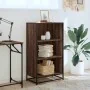 Estantería madera ingeniería roble marrón 60x35x107,5 cm de , Librerías y estanterías - Ref: Foro24-849118, Precio: 89,99 €, ...