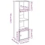 Estantería de madera de ingeniería roble sonoma 31x24x102 cm de , Librerías y estanterías - Ref: Foro24-860339, Precio: 50,35...