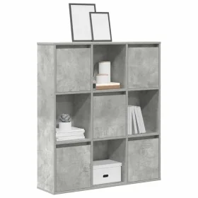 Estantería de madera de ingeniería gris hormigón 89x24x101,5 cm de , Librerías y estanterías - Ref: Foro24-860403, Precio: 93...