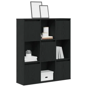 Estantería de madera de ingeniería roble negro 89x24x101,5 cm de , Librerías y estanterías - Ref: Foro24-860401, Precio: 97,4...
