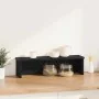 Estantería cocina apilable madera ingeniería negra 50x15x16 cm de , Contenedores para utensilios de cocina - Ref: Foro24-8604...