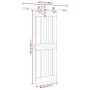 Puerta corredera con herrajes madera maciza de pino 80x210 cm de , Puertas - Ref: Foro24-3332725, Precio: 191,88 €, Descuento: %
