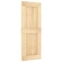 Puerta corredera con herrajes madera maciza de pino 80x210 cm de , Puertas - Ref: Foro24-3332731, Precio: 208,48 €, Descuento: %