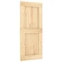 Puerta corredera con herrajes madera maciza de pino 90x210 cm de , Puertas - Ref: Foro24-3332733, Precio: 217,80 €, Descuento: %