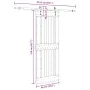 Puerta corredera con herrajes madera maciza de pino 85x210 cm de , Puertas - Ref: Foro24-3332744, Precio: 207,79 €, Descuento: %